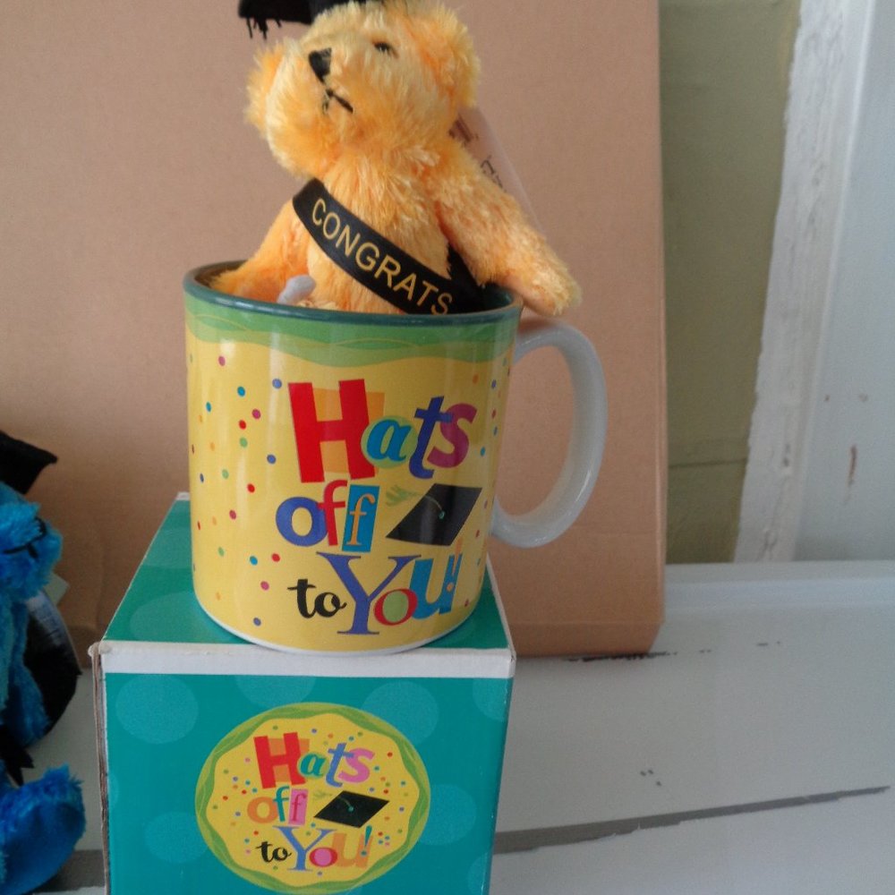 mug and plush graduation gift set 7'' bear